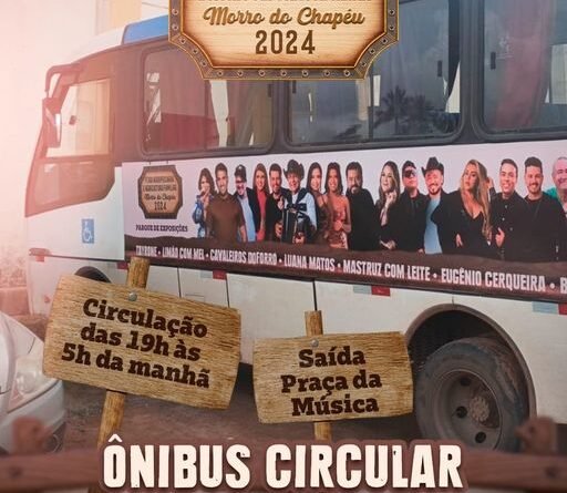 Feira agropecuária… Ônibus circular e ATENÇÃO no aviso!!!