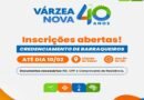 VÁRZEA NOVA – 40 Anos: Convite para CREDENCIAMENTO de barraqueiros!