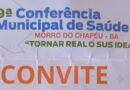 Amanhã, dia 31… 9ª Conferência Municipal de Saúde em Morro do Chapéu!