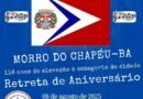 Morro do Chapéu.. 116 anos! Veja o que teremos amanhã.