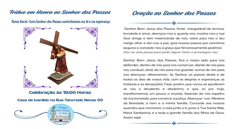 Morro do Chapéu: Tríduo ao Senhor dos Passos