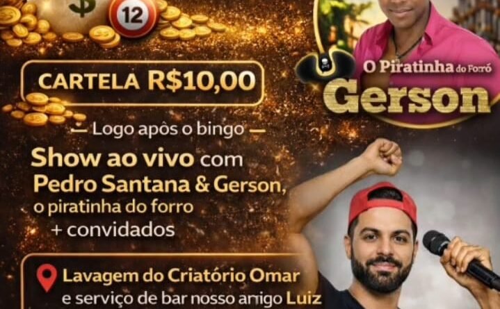 Amanhã tem a Lavagem do Criatório Omar com show ao vivo, bingo, cerveja gelada  e muito mais!