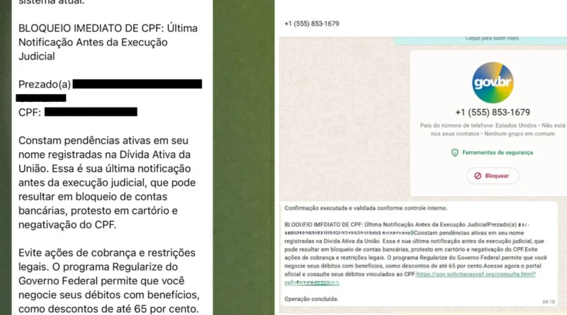 ALERTA: CPF cancelado? Entenda novo golpe que faz vítimas pensarem que têm Dívida Ativa da União