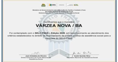 Várzea Nova conquista pela primeira vez Selo FNAS e reforça avanços na assistência social