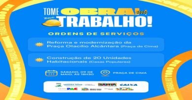 Várzea Nova: Neste sábado, a Prefeitura autoriza obras da Praça Otacílio Alcântara e construção de 20 casas populares