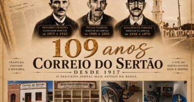 Correio do Sertão, 109 anos! Parte do nosso passado.  Orgulho do nosso presente. Patrimônio do nosso futuro!
