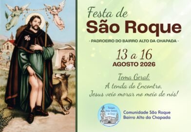 Festa de São Roque, padroeiro do Alto da Chapada começa Tríduo nesta quinta (13)